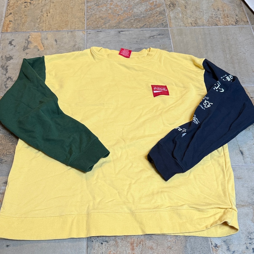 Coca Cola Yellow T-Shirt with Red Logo